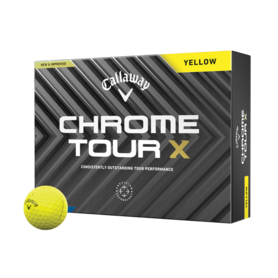 Chrome Tour X gele golfballen