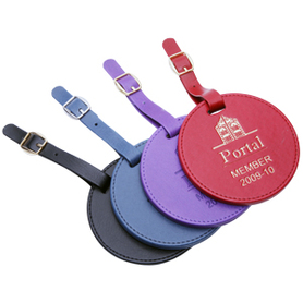 Leather Bag Tag Deluxe