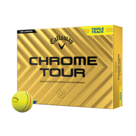 Chrome Tour Triple Track gele golfballen